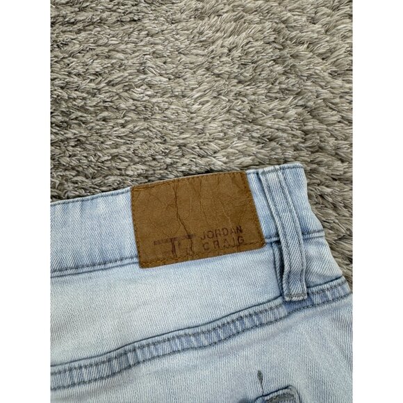 Vtg Jordan Craig Jean Shorts Mens 40 Light Wash Distressed Hip Hop Skater Denim - Picture 9 of 11